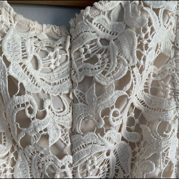 Just Me Floral Lace Midi Dress. Size S - Picture 4 of 6